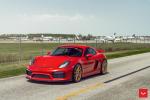 Porsche 718 Cayman GT4 on Vossen Wheels (HF-3) 2019 года